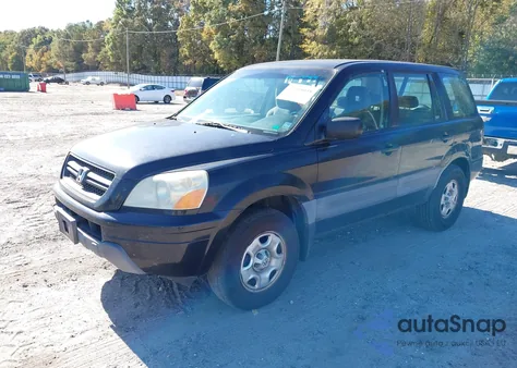 2005 Honda Pilot Lx из США, поврежденный, VIN 2HKYF18155H533203